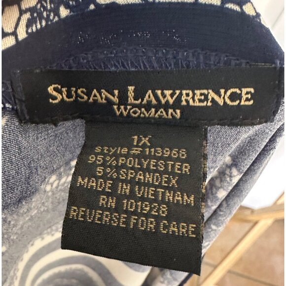 Susan Lawrence Women Polyester Spandex Dress Size 1X - Picture 7 of 7